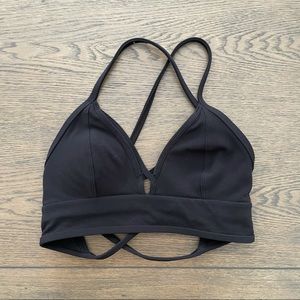 Lululemon Black Strappy Sports Bra